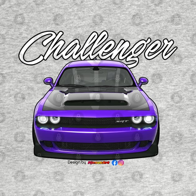 Challenger SRT Puple by pjesusart by PjesusArt